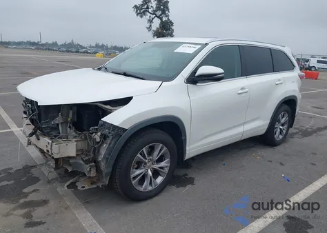 2015 Toyota Highlander Xle V6 from USA, damaged, VIN 5TDJKRFHXFS121625